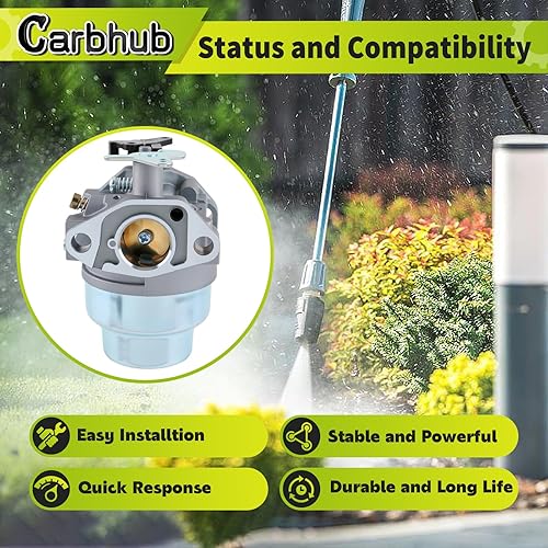 Miniatura 8 de Carbhub Carburador GCV160 para Honda GCV160 GCV160A GCV160LA GCV160LE HRB216 HRS216 HRT216 HRZ216 Reemplaza 16100-ZM0-804 16100-ZM0-802
