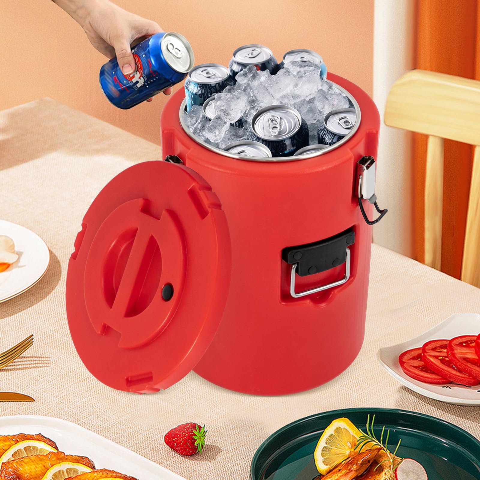 Lid Plastic Large Hot Food Containers 20L Portable Commercial Food