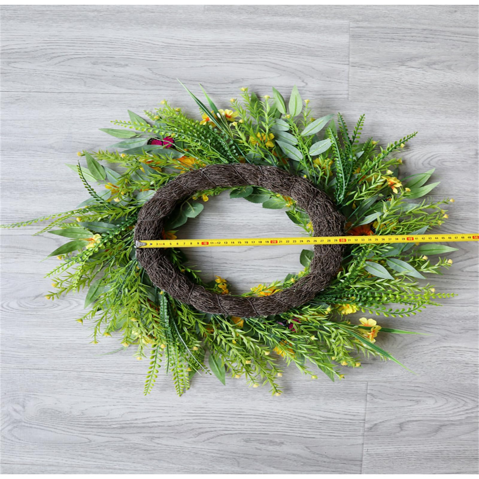 Türkränze, 60 cm Künstliche Sonnenblume TüRkranz, Frühlings und Sommerkranz, Kranz Deko, Türkranz Ganzjährig für Hochzeit Garten Türdekoration