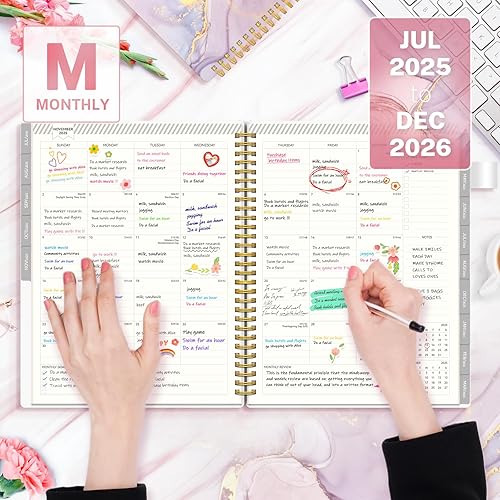 Miniatura 8 de Agenda mensualcalendario 2023-2024, planificador mensual 2023-2024, planificador mensual de 18 meses, julio 2023-diciembre 2024, planificador de