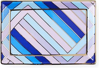 Jonathan Adler Scala Rectangle Tray, Blue/Lavender