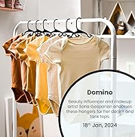 Vista 5 de Utopia Home Paquete de 40 perchas para niños, perchas de plástico de 11.5 pulgadas para armario, perchas para ropa y colgador infantil para armario