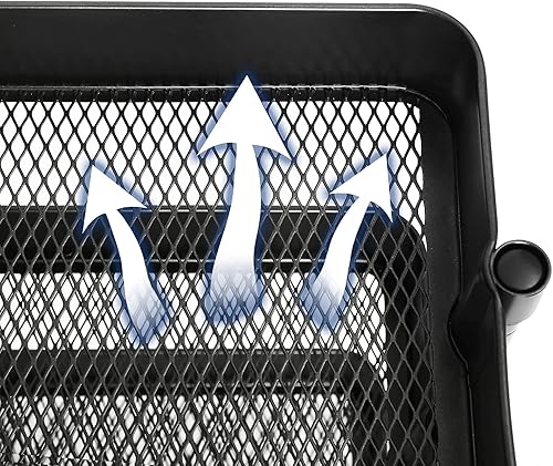 Miniatura 8 de SONGMICS Carrito de metal de 3 niveles, carrito de utilidad, carrito de cocina con estantes ajustables, carrito de almacenamiento con 2 frenos,