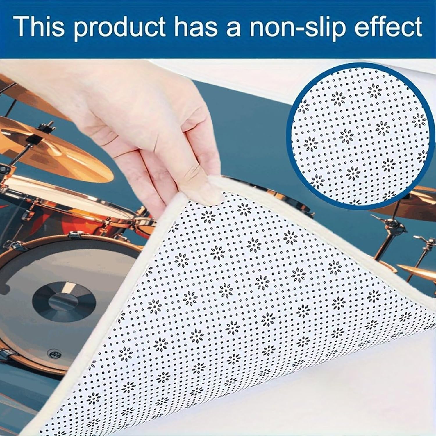 Cool Drum Set Kitchen Rugs Sets of 3 Washable Non Slip Kitchen Rug Water Resistant Carpet Piece Anti Fatigue Kitchen Mats Soft Comfort Standing Mat Modern Area Rug