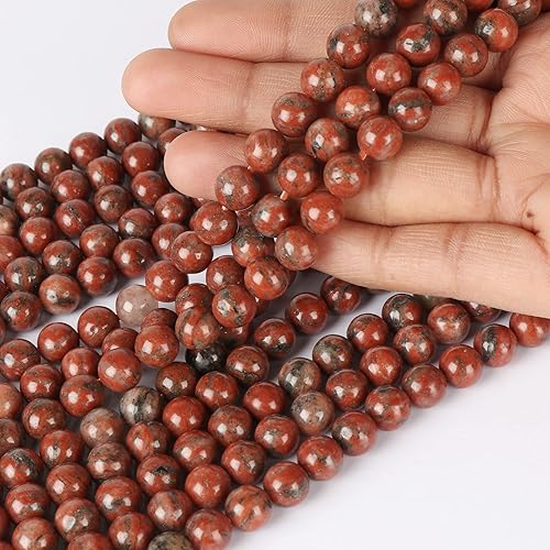 Miniatura 20 de GEMHUB Cuentas redondas sueltas de piedras preciosas naturales de 0.315 pulgadas para la fabricación de joyas, cuentas curativas de cristal para Ojo
