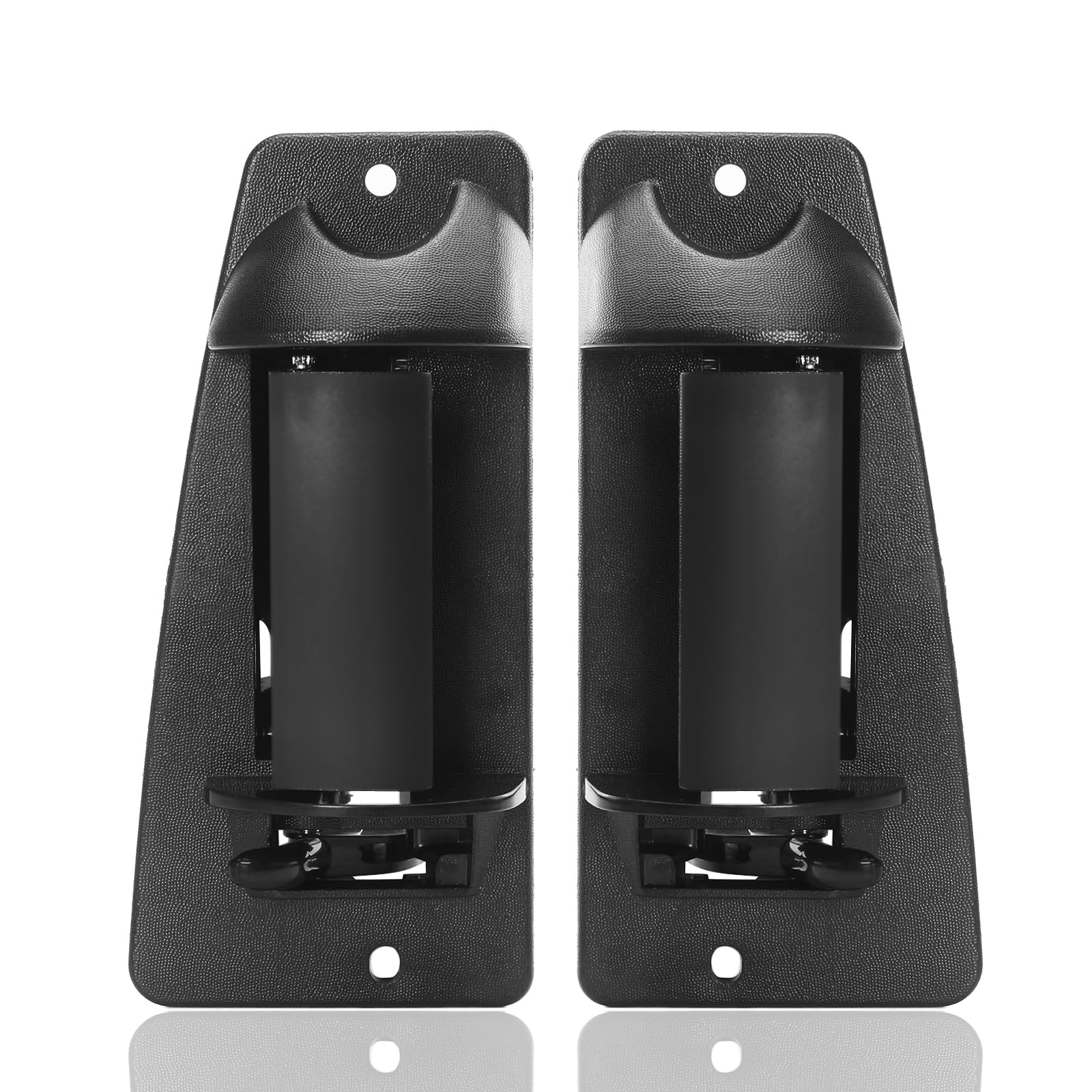 GAMPRO Extended Cab Door Handle Rear Left Driver and Right Passgenger Side for 1999-2007 Chevy Silverado GMC Sierra 1500 2500 3500 Replaces# 15758171, 15758172, GM1520115, GM1521115, 79100 (Metal)