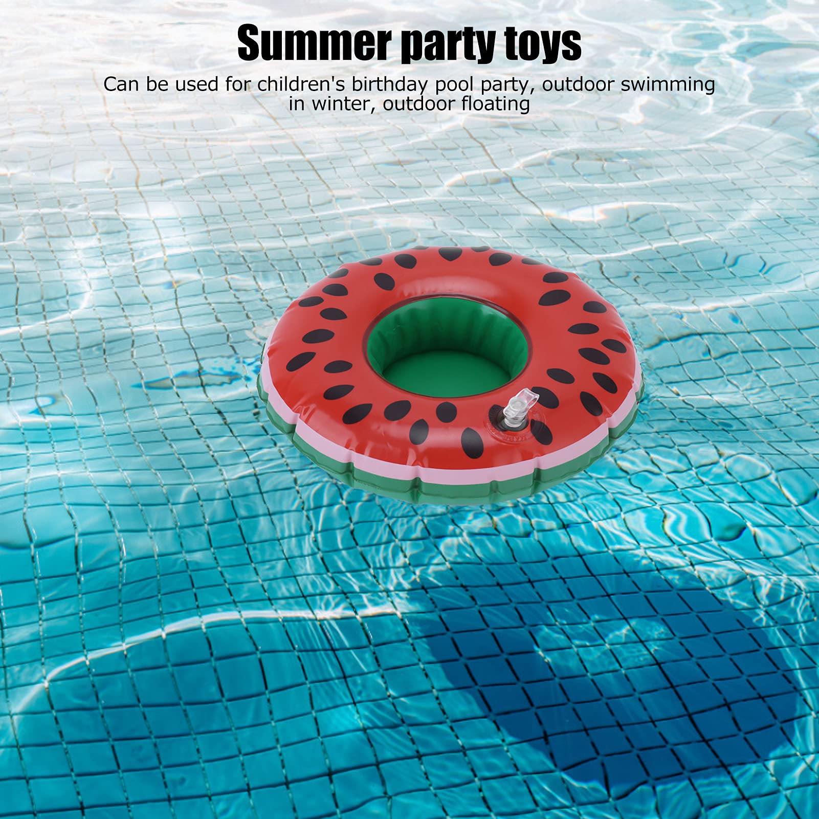 12 Stück Aufblasbare Wassermelonen-Untersetzer – Für Pool, Strand & Sommerpartys