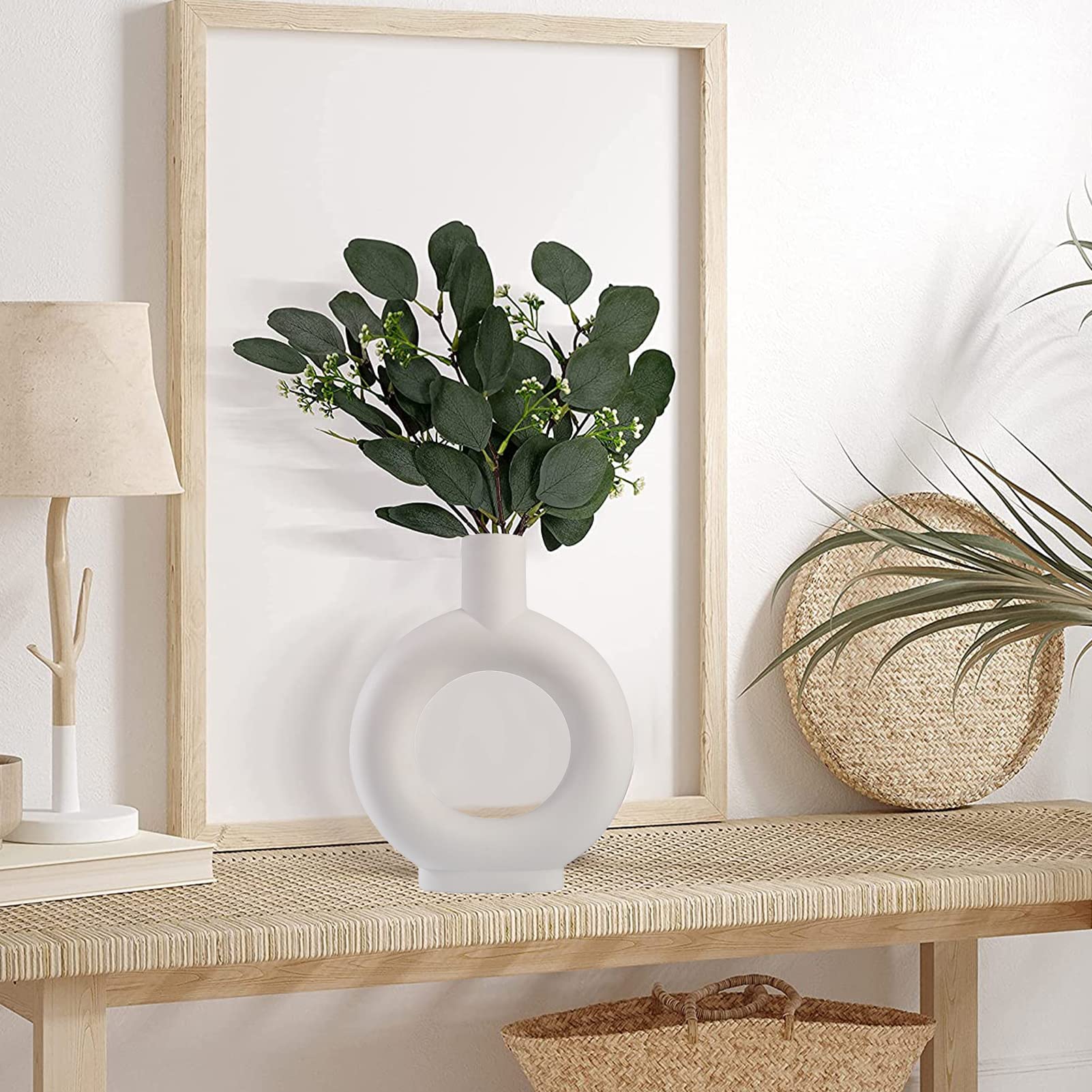 Dekoracja wnętrza Ozdoby, dekoracje, dekoracje wnętrz, dekoracje wnętrzCeramiczny wazon na pączki, wazony ceramiczne Dekoracja w stylu nordyckiego minimalizmu na ozdoby świąteczne, kuchnia, biuro lub