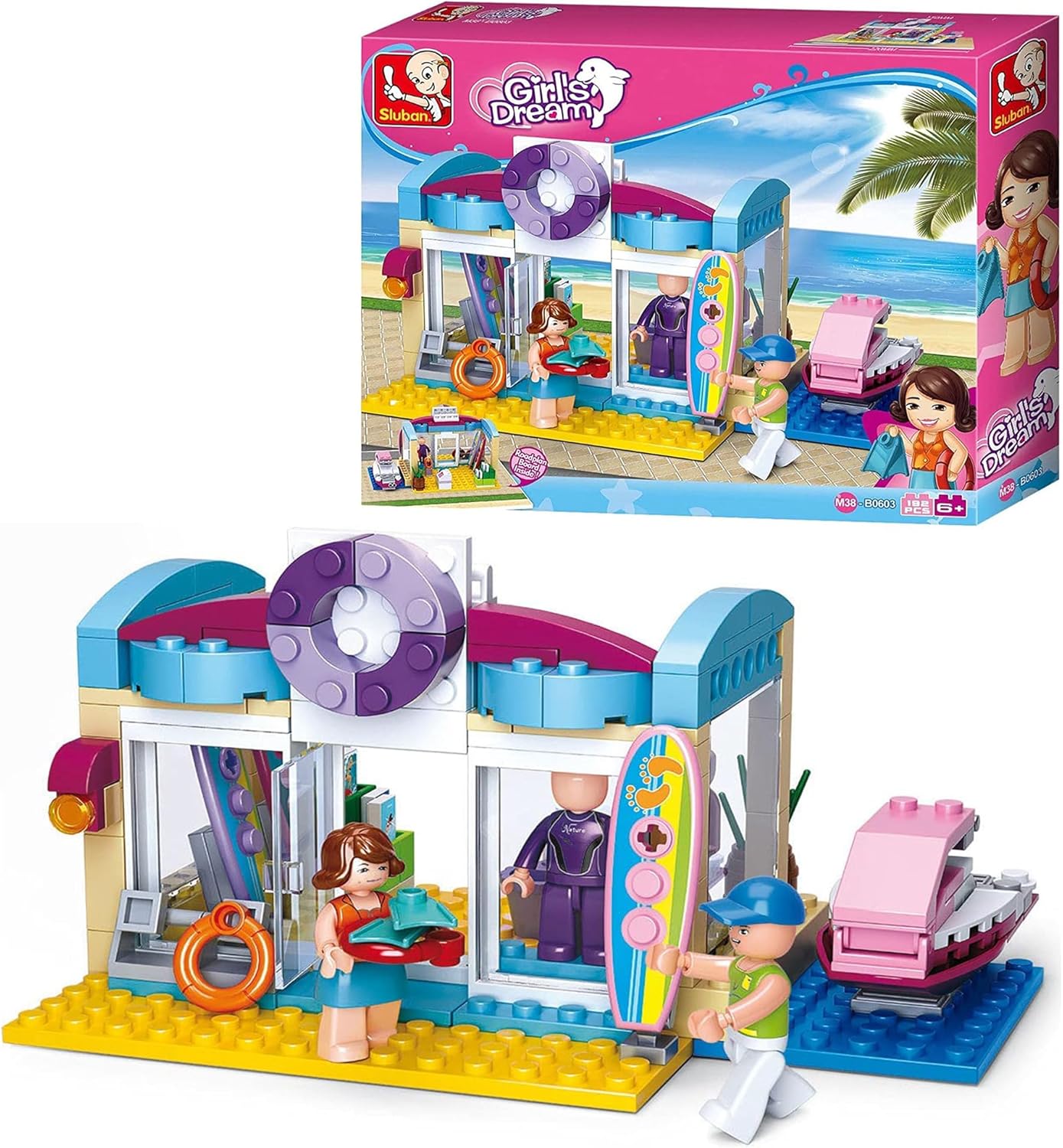Sluban M38-B0603 Beach Shop, Multi-Colors