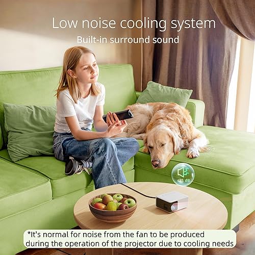 Miniatura 6 de Mini proyector  Proyector portátil YOTON Y3 compatible con Full HD de 1080P regalo para niños proyector de teléfono para cine en casa película