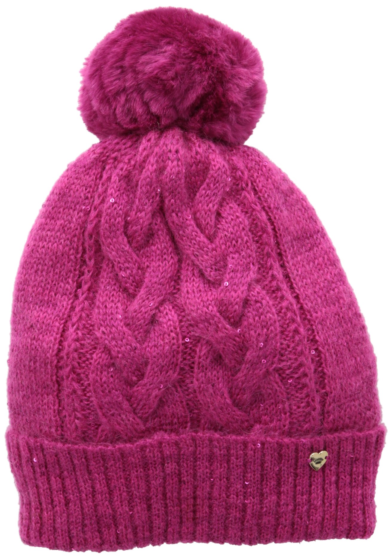 Juicy Couture Women's All That Glitters Sparkle Cable Beanie