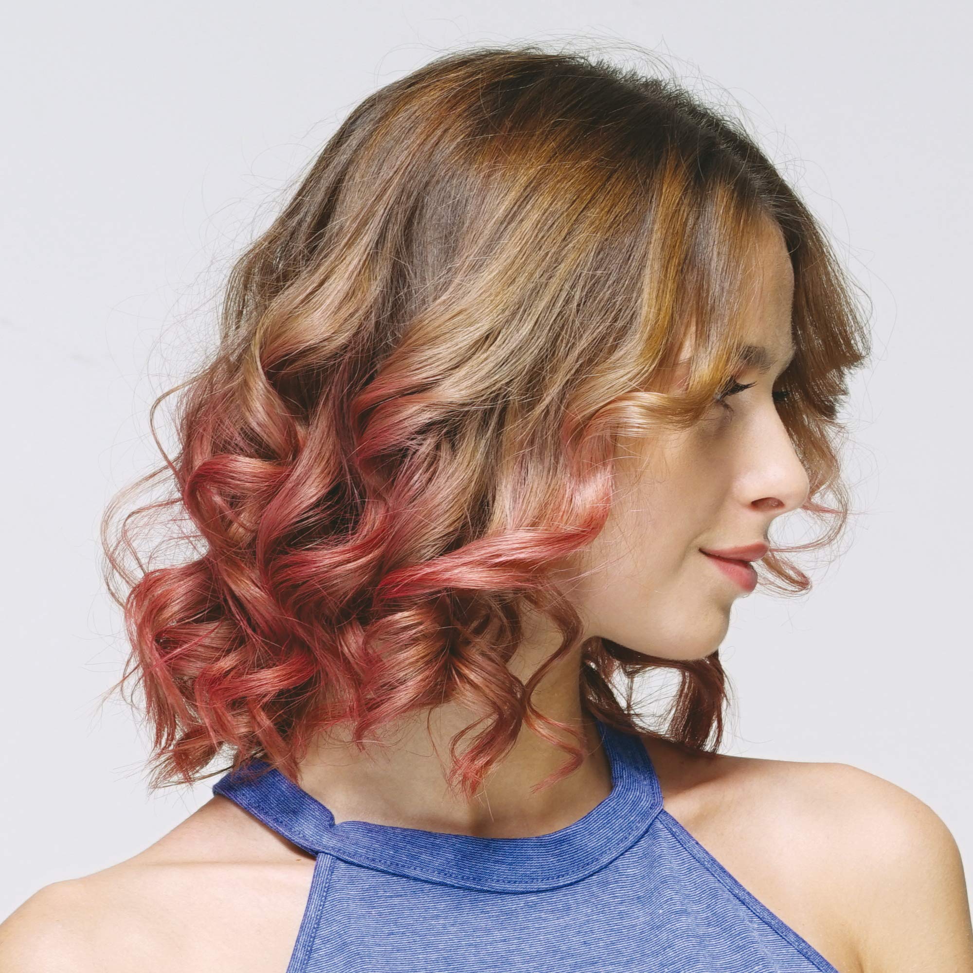 Bellissima Imetec My Pro Creativity Color Shine B22 100 Piastra per Capelli Colorati, Rivestimento in Tessuto per la Protezione dei Capelli, Temperatura Regolabile da 150°C a 230°C