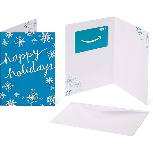 Amazon.com Gift Card in a Greeting Card - Holiday Snowflakes Design