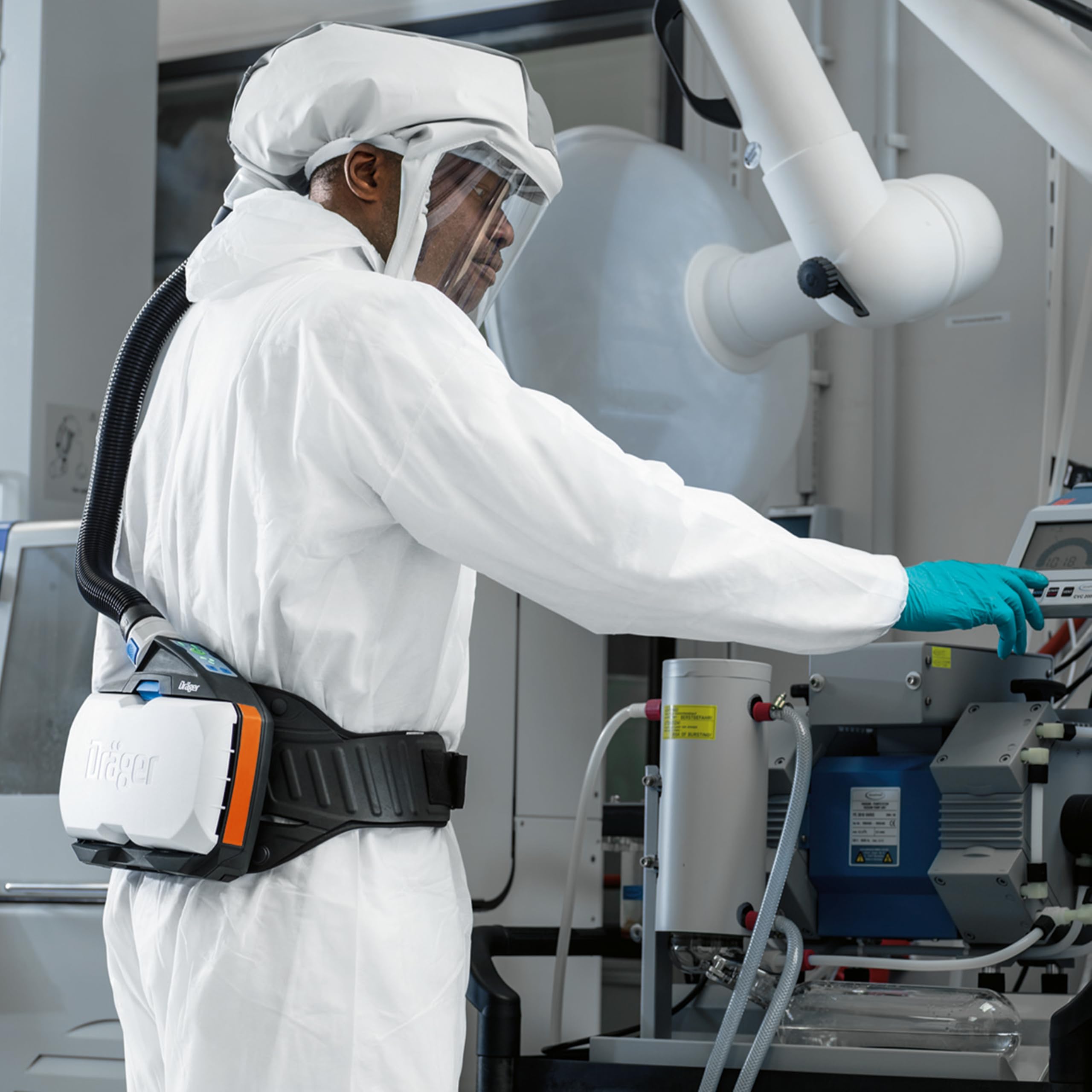 Dräger X-plore 8000 Premiumhaube kurz | Wechsel-Haube der Schutzstufe TH3