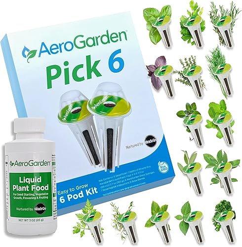 AeroGarden Kit personalizado de cápsulas de semillas de hierbas, elige tus propias semillas de hierbas para crear tu propio jardín de hierbas de