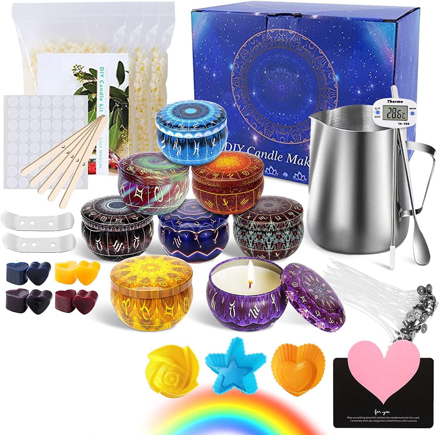 Holzkerzendochthalter Set - Dochtstangen Für DIY Kerzenherstellung & Candle Making