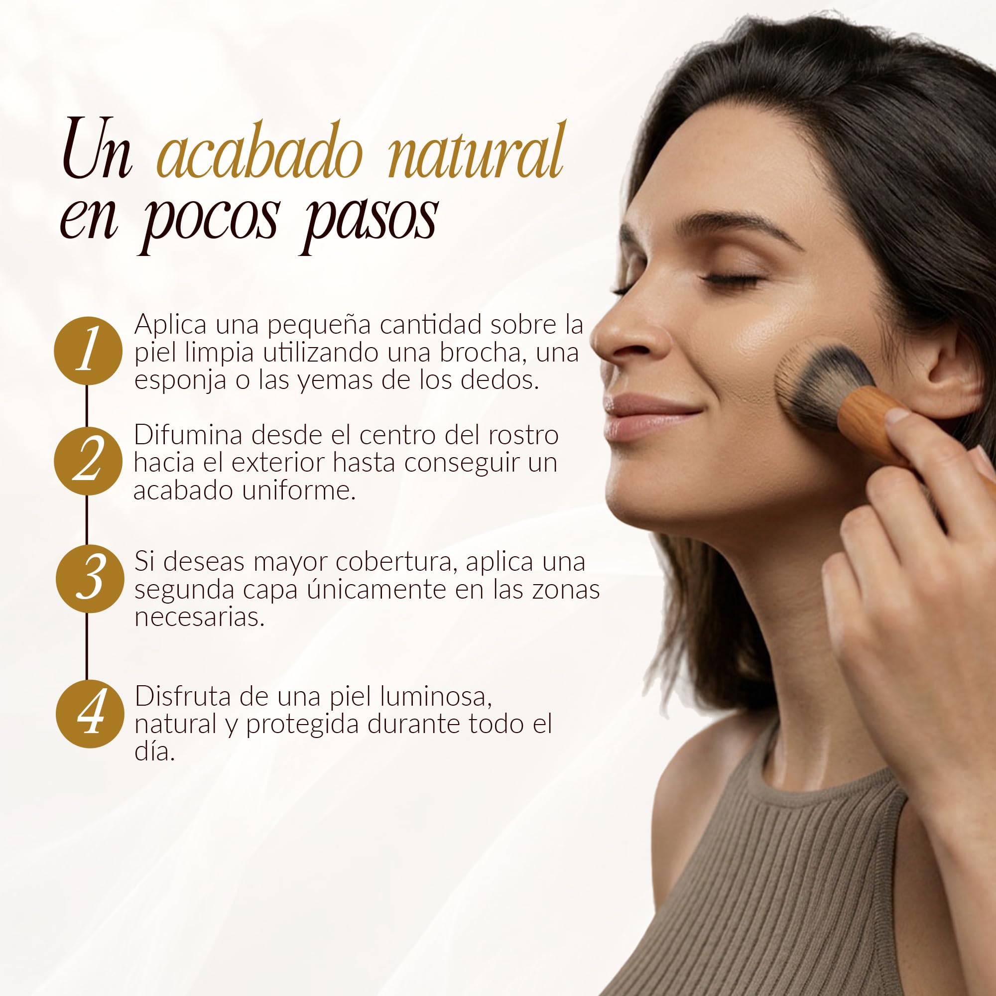 Base Maquillaje Glow Piel Clara | Cobertura Media SPF20 30ml