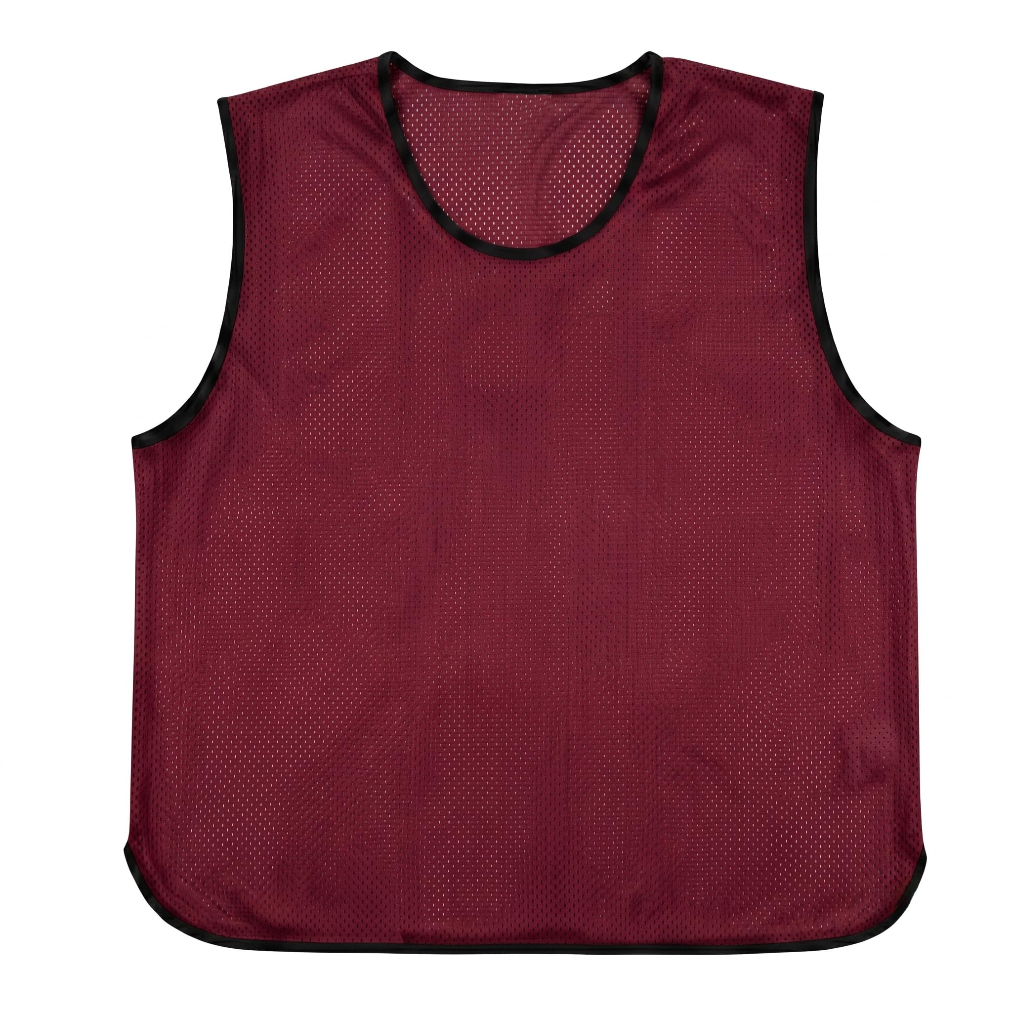 Sterling Sports 10 X Training Bibs Sports Mesh Football Bibs Adult - Quick Dry Football Training Equipment For Soccer, Rugby, Basketball & Cricket (Maroon, Youth (Small, Medium & Large Mens)) — image 1