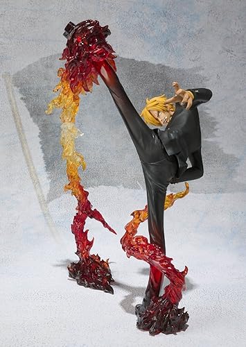 Miniatura 5 de Bandai Tamashii Nations FiguartsZero Sanji - Figura de acción "Diable Jambe Flambage Shot"