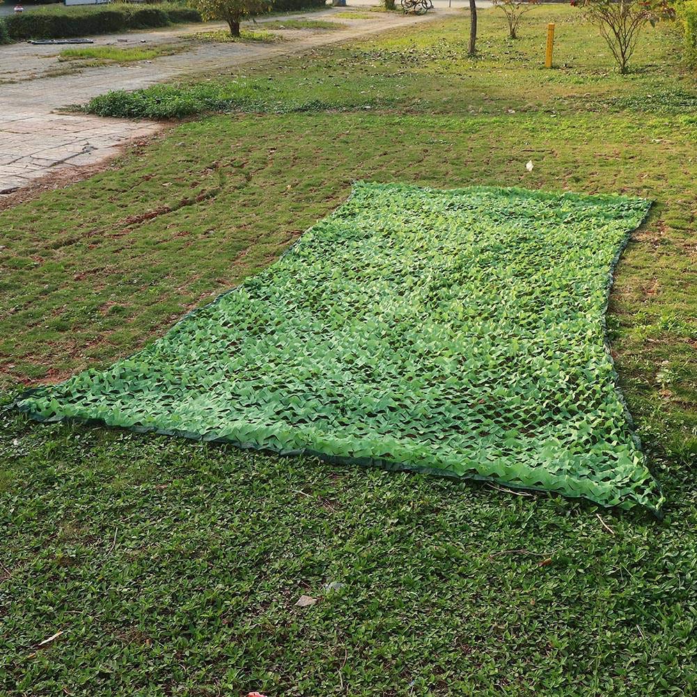 MBLUE Sonnenschutznetz 3x4 Meter – Grün-weiß Gestreift, 80% UV-Schutz, PE-Material