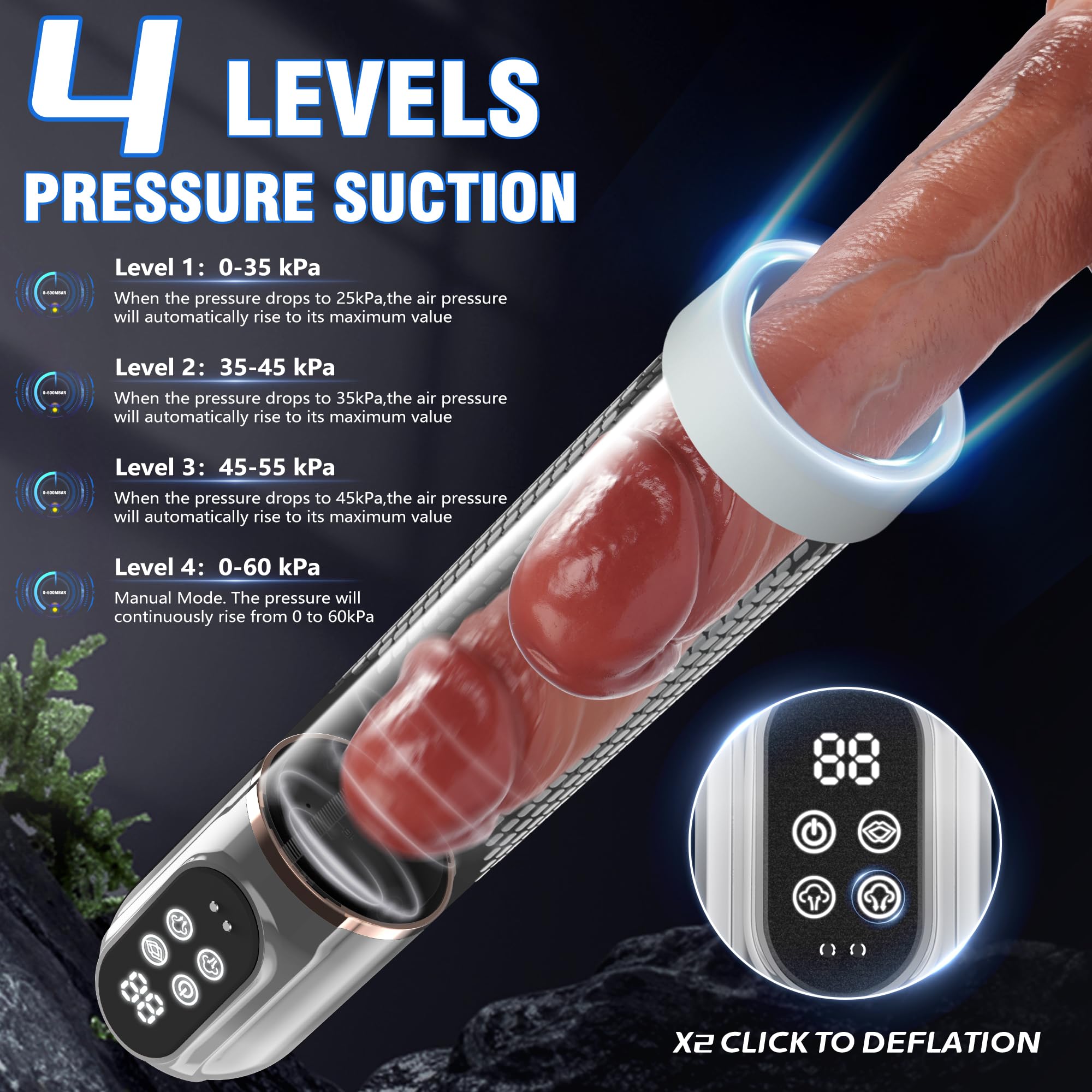 HIVEFUN Penispumpe Masturbieren fr Mnner, Sexspielzeug Masturbator mit 4  Saugmodi und 3 Automatischen Trainingsmodi, IPX7 Wasserdichtes Sex Toyset  fr Man Sex Spielzeug fr die Mnner Penis Pumpe : Amazon.de: Drogerie &  Krperpflege