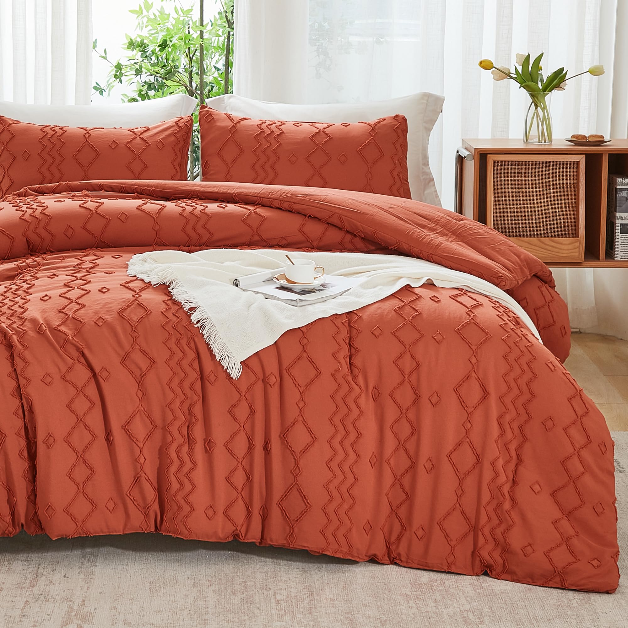 Set Copripiumino King Size Andency - 3 Pezzi In Microfibra Bohémien