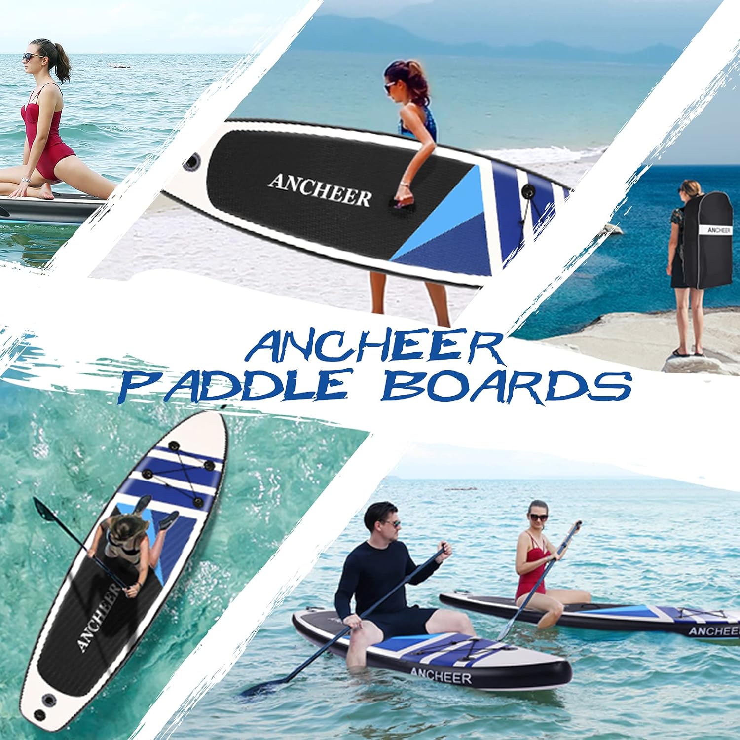 Promo 40% OFF ANCHEER Inflatable Stand Up Paddle Board, All-Round SUP Board with SUP Accessories Including Backpack, Bottom Fin for Paddling, Waterproof Bag, Leash, Adjustable Paddle and Hand Pump (Light Blue) Exclusive Discount 70% Price ANCHEER Inflatable Stand Up Paddle Board, All-Round SUP Board with SUP Accessories Including Backpack, Bottom Fin for Paddling, Waterproof Bag, Leash, Adjustable Paddle and Hand Pump (Light Blue)