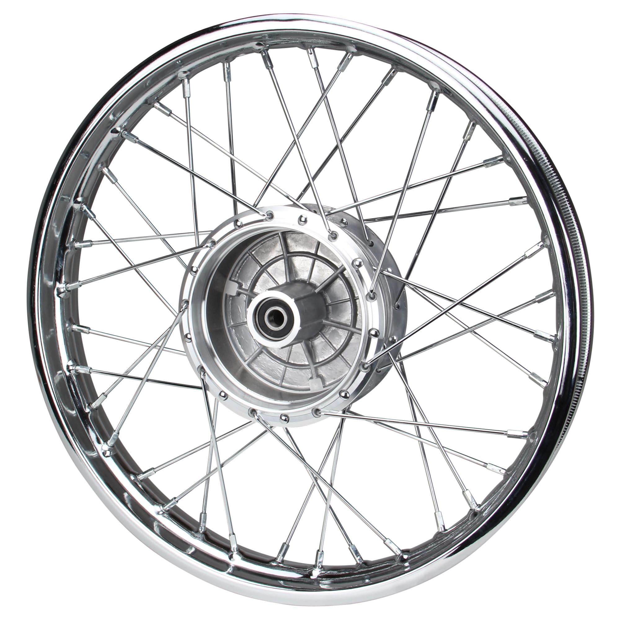 Stahl Speichenrad inkl. Speichen Nabe Felge 1,6x16 Zoll kompatibel mit Simson S50 S51 Star KR 51 Schwalbe Duo