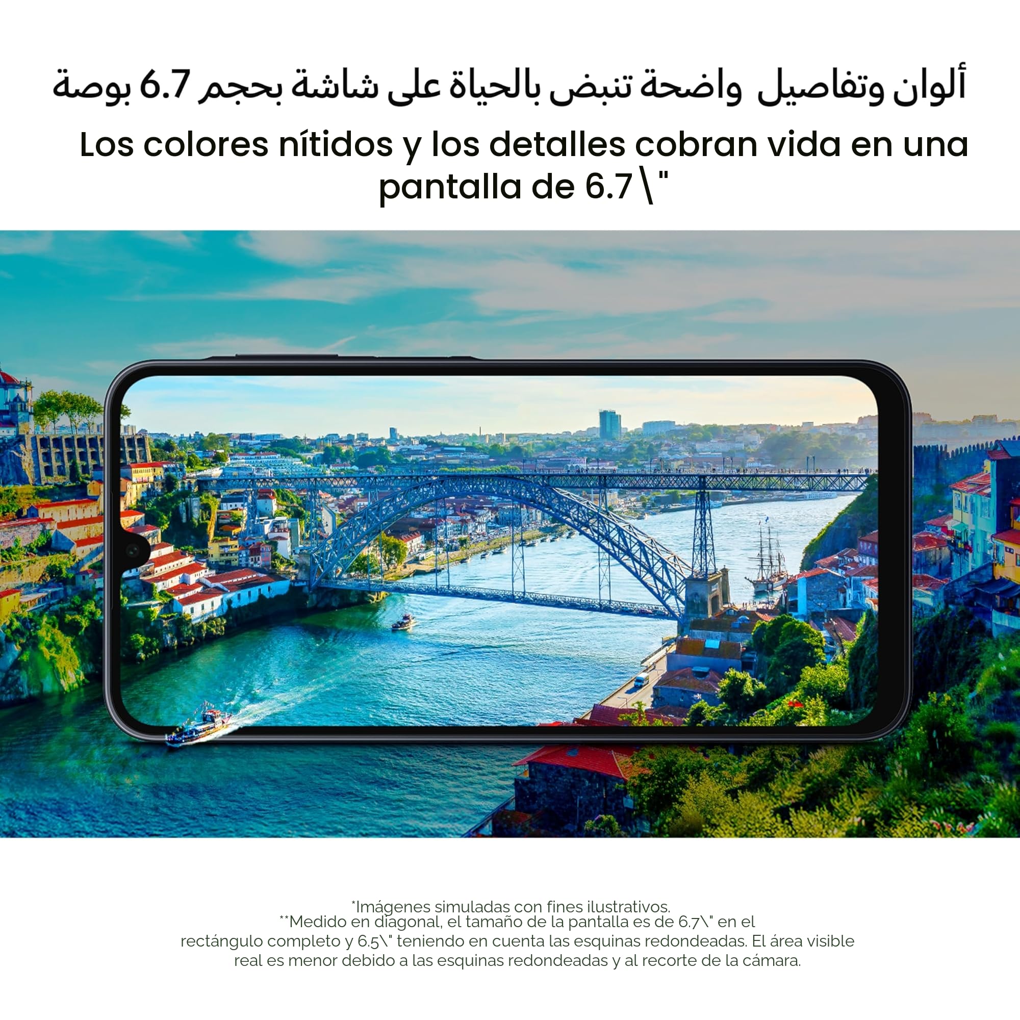 Samsung A165 Galaxy A16 (6.7'' - 128 Go, 4 Go RAM - Non EU, Garantie 2 ANS Par HEM) Bleu Nuit