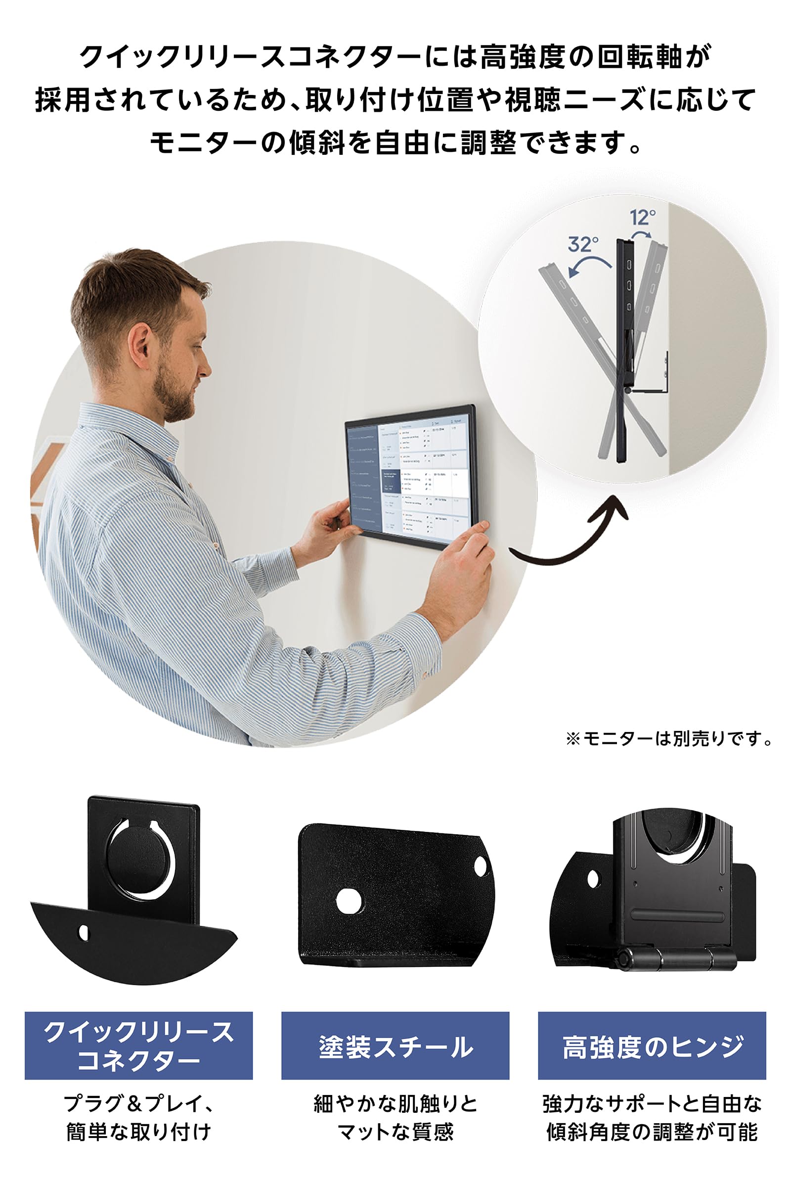 Amazon.co.jp: GeChic ゲシック クイックリリースウォールマウント
