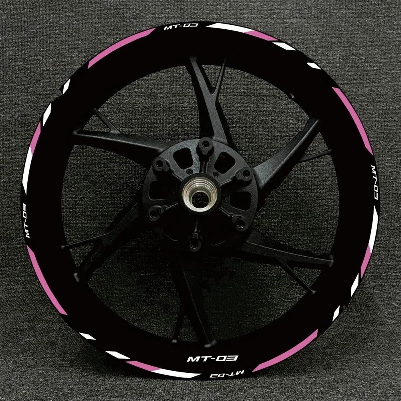 Stickers Motorcycle Wheel Stickers Night Reflective Decorative Rim for Yamaha MT-03 MT 03 Mt03(Style 29)