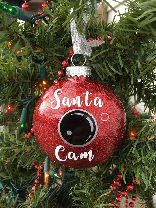 Santa Cam Ornament, Santa Spy Camera, Christmas Ornament