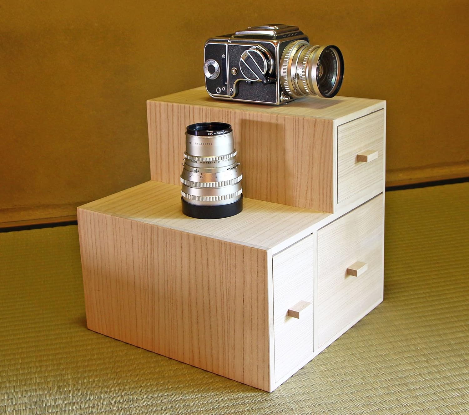 Amazon カメラ棚 総桐タンス カメラディスプレイ用 ボディ収納 レンズ収納用 防湿庫としても 防湿庫 ドライボックス 通販