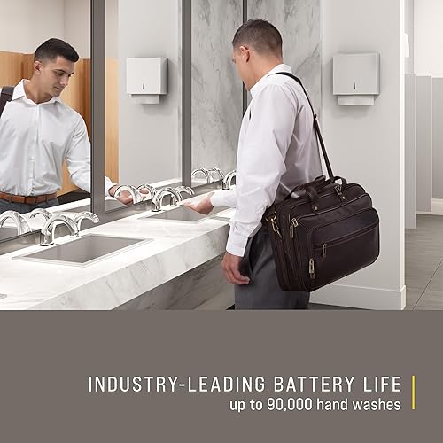 Miniatura 3 de Rubbermaid Commercial One-Shot FG750339. Despachador automático de jabón y espuma, discreto, de cromo.