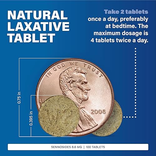 Miniatura 2 de Major Senna - Tabletas laxantes vegetales naturales de 8,6 mg - Hecho con sennósidos - Promueve el alivio ocasional del estreñimiento - 100 tabletas