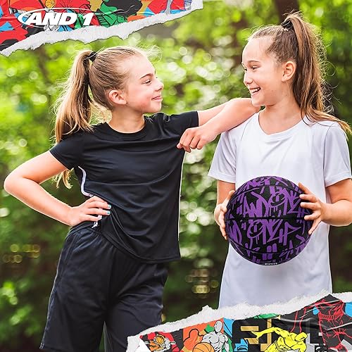 Miniatura 6 de AND1 Street Ink 28.5 Basketball - Intermediate Rubber Streetball for IndoorOutdoor Play, Includes Pump, Suitable for Girls & Women 12+, Official