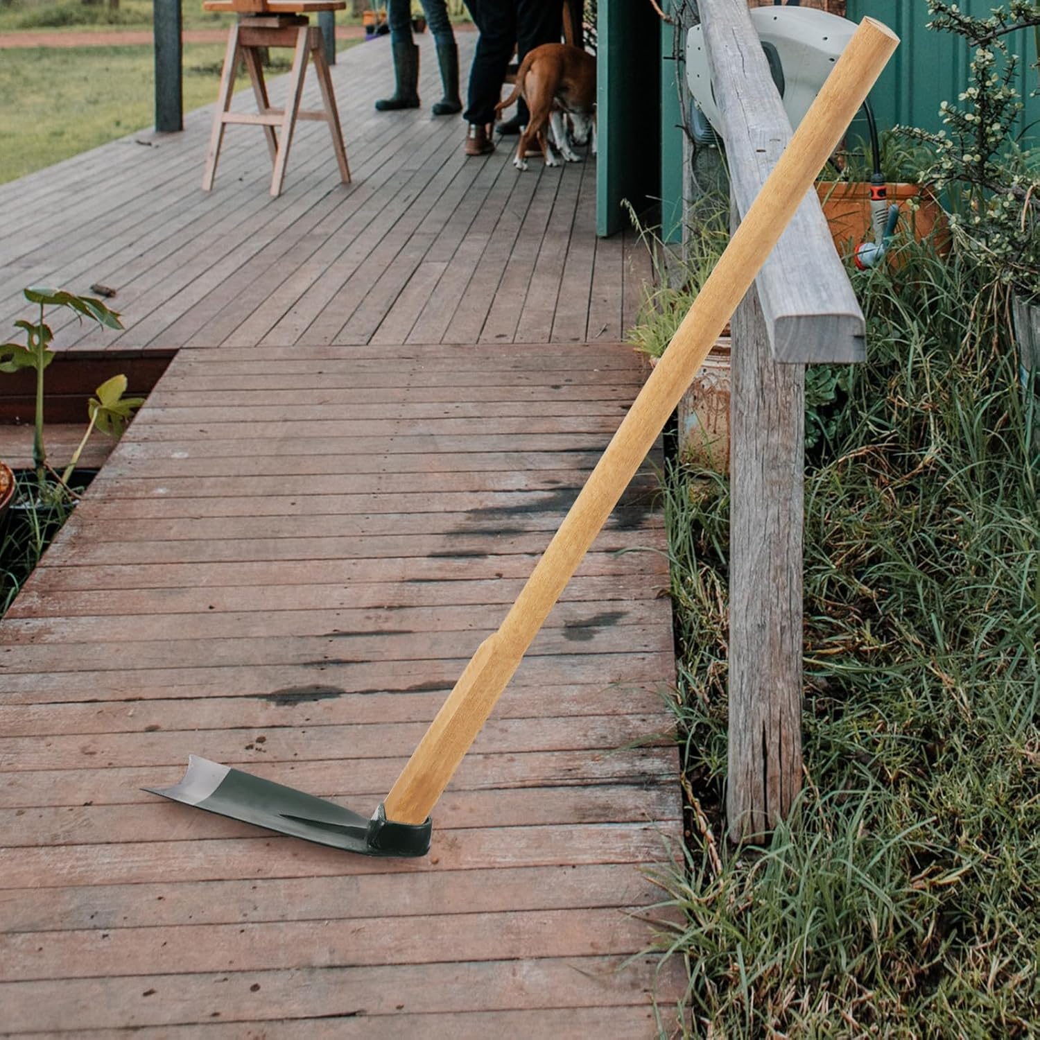 Stainless Steel Garden Hoe Head for Digging and Weeding, Sturdy Gardening Hoeing Tool Without Handle, Heavy-Duty Planting Hoe for Soil Cultivation and Lawn Care