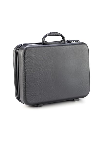 Americano Men's 41 cm Jet Black Hardsided Briefcase