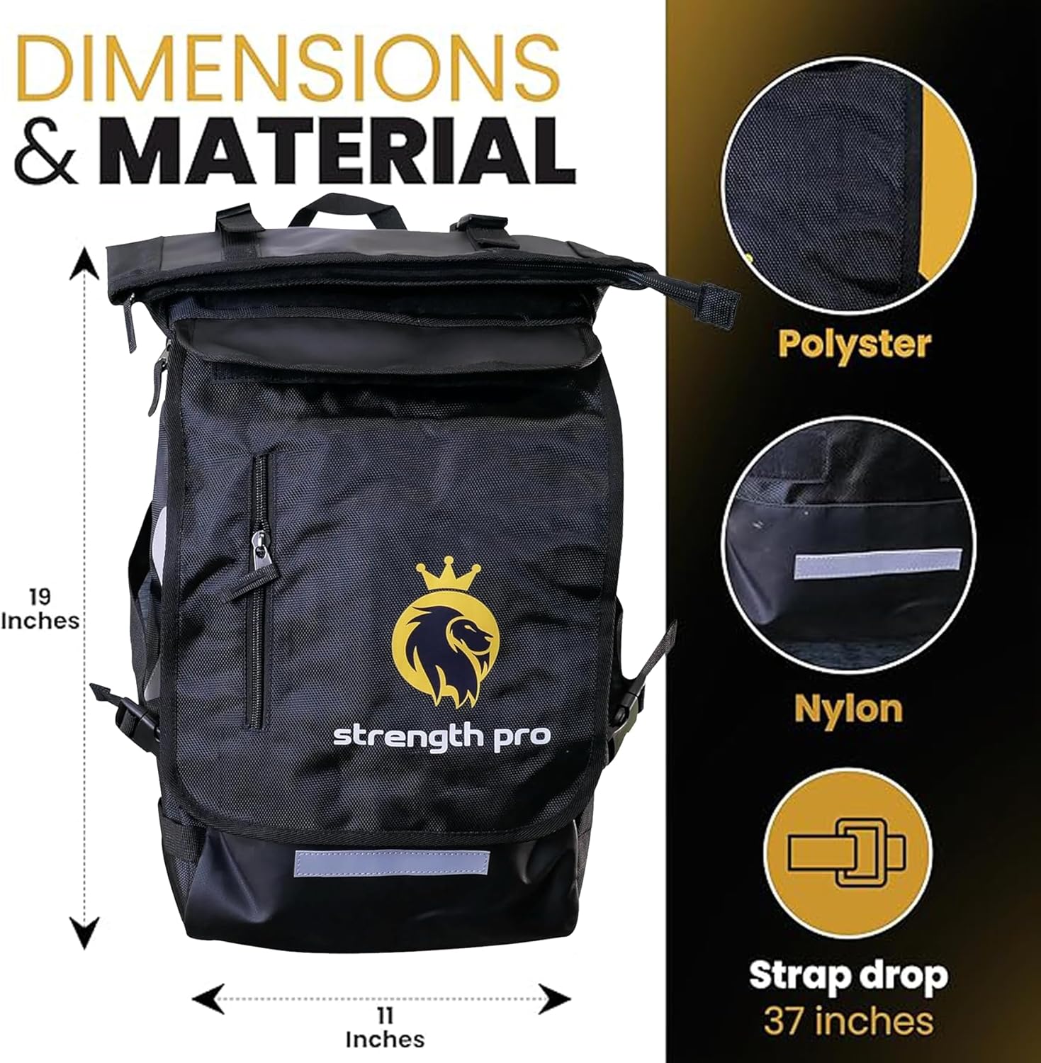 Gym Backpack for Men – BJJ Jiu Jitsu MMA Training Bag, Large Sports Gear Backpack, Durable Martial Arts & Workout Bag for Travel