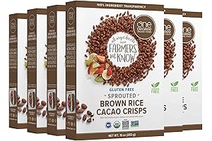 One Degree Organics Sprouted Brown Rice Cacao Crisps Cereal