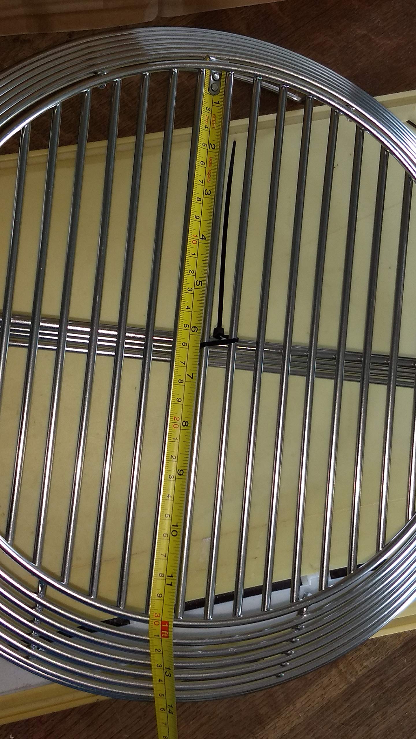 YNNI KAMADO TQKAB25 Panier à cendres pour grilles de 63,5 cm + Grille de séparation centrale amovible