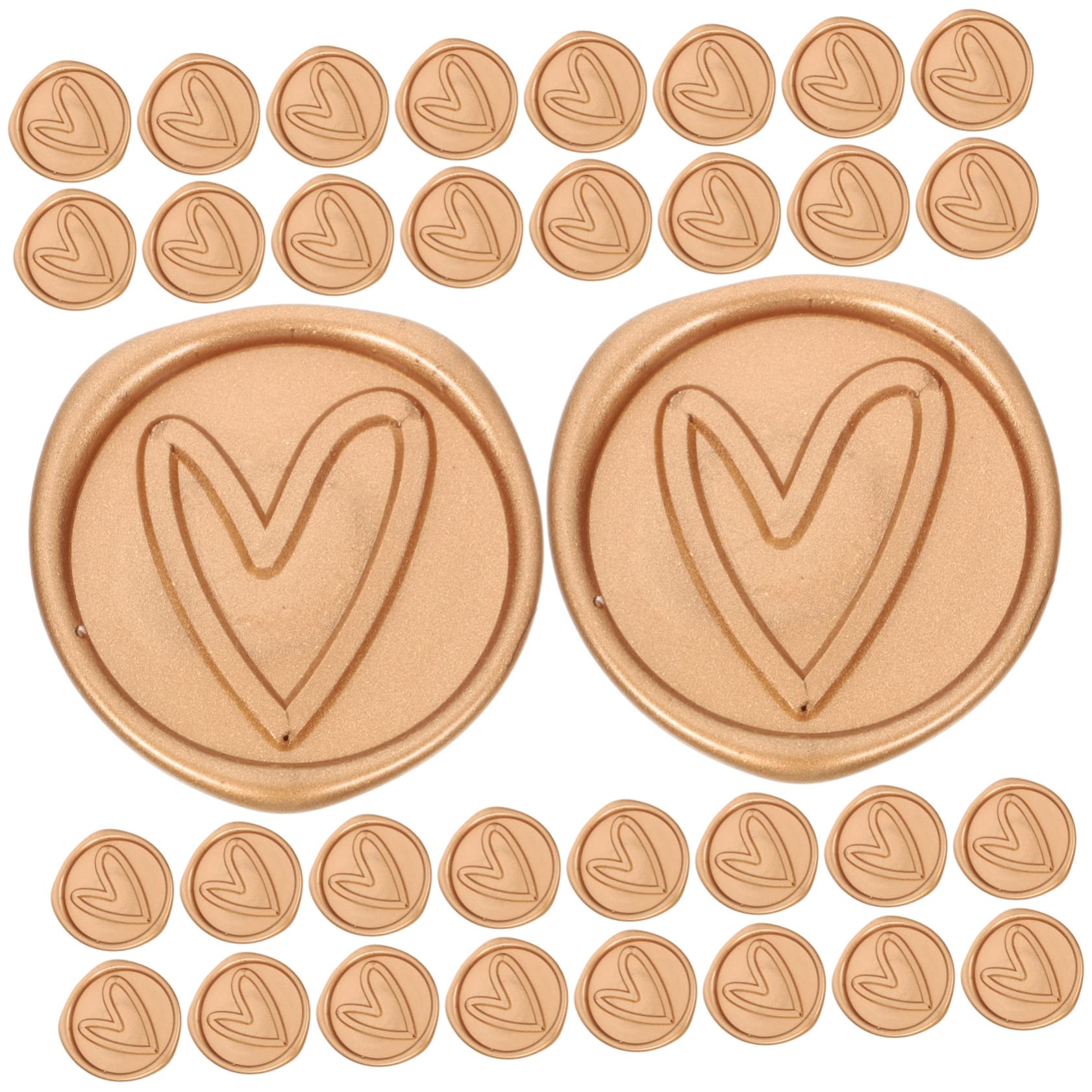 Lurrose 150stücke Herz-muster Selbstklebende Wachssiegel-sticker Für Einladungen Umschläge Und Geschenkanhänger Dekorative Wachsversiegelungen Für Hochzeiten Und Besondere Anlässe