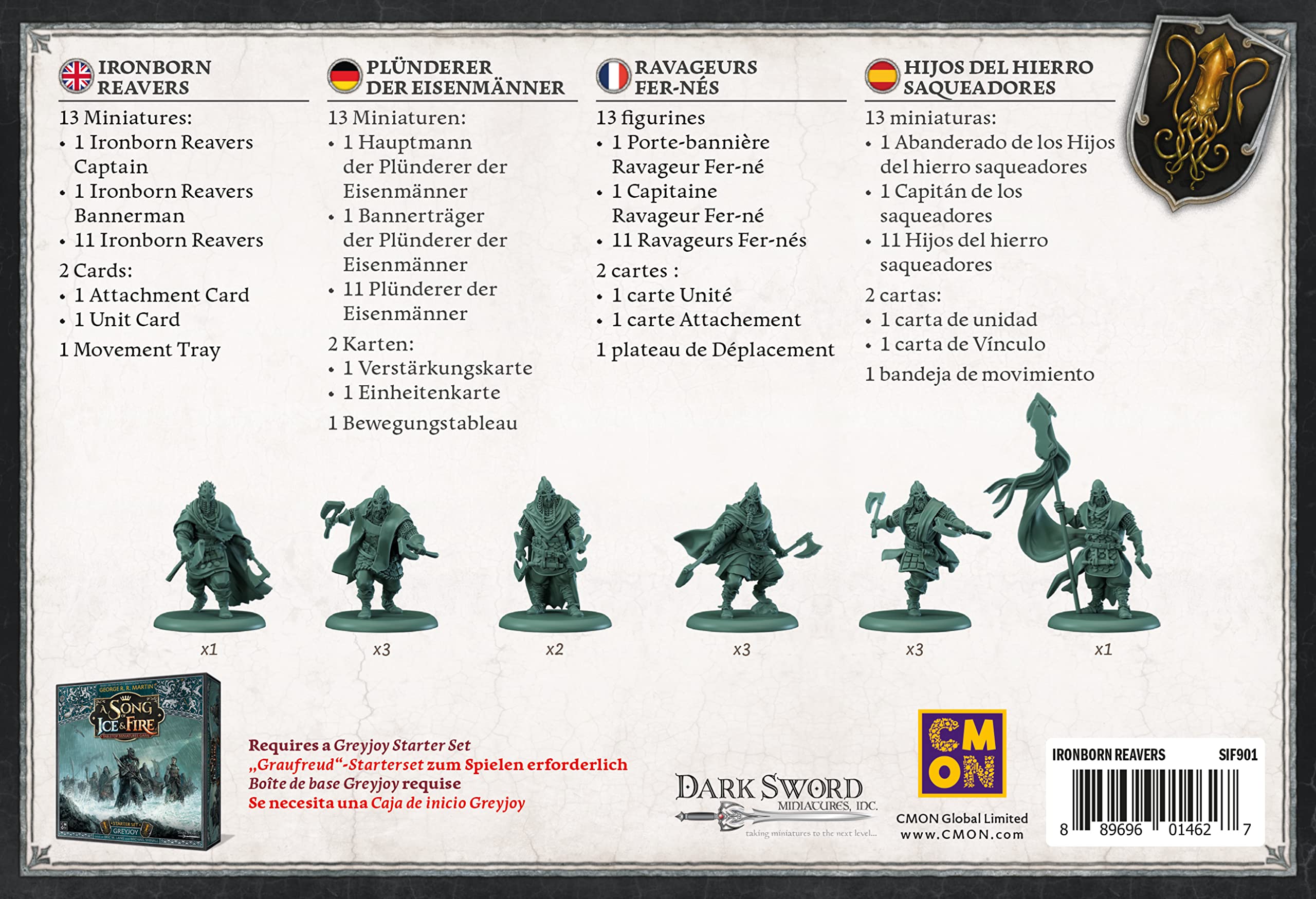 CMON EECMSI120 Canción de Hielo y Fuego - Hijos del Hierro Saqueadores - Juego de Miniaturas en Español - 3
