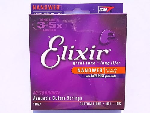 Elixir 11027 Saiten fA r Akustikgitarre