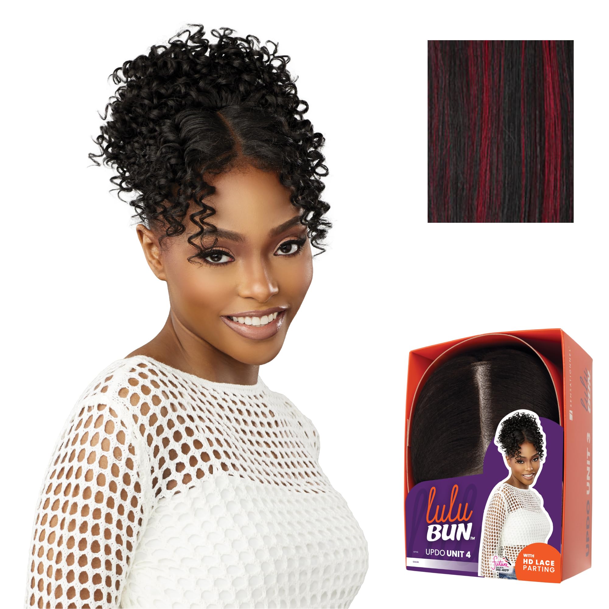 Amazon.com : Sensationnel Lulu Bun Updo Hairextensions - Unit 4