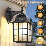 12'' Outdoor Lights for House 2 Packs, Exterior Light Fixtures Porch Light Wall Mount, Waterproof Aluminum Outside Lights Sconce, Modern Outdoor Lighting Lanterns for Garage Patio Front Door, Black