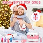 Flybay Kids Makeup Kit Toys for Girls, Washable Girls Makeup Set Children Make Up Kids Toys, Princess Pretend Play Make Up Set Christmas Birthday Gifts for Age 3-12 Year Old Girl