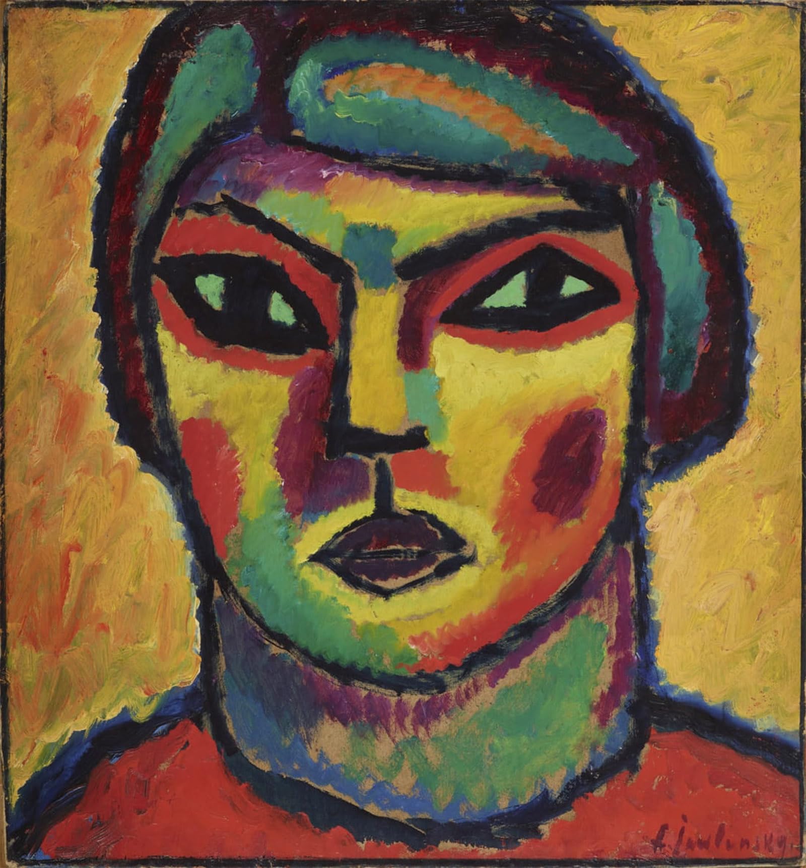POSTERIIk Famous Modern Artwork Art Mural Reife by Alexej Von Jawlensky Oil Paintings Pictures for Home Decor 60x90cm