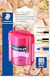 Apontador Duplo com Depósito, Staedtler, 513 006 BK, Para Lápis 8,2mm e 10,2mm