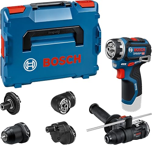 Bosch PRO 18V System Perceuse-visseuse sans-fil GSR12V-32FC (avec GFA 12-M, GFA 12-X, GFA 12-E, GFA 12-W, GFA 12-H, poignée aux., butée de profondeur, L-BOXX) - 1
